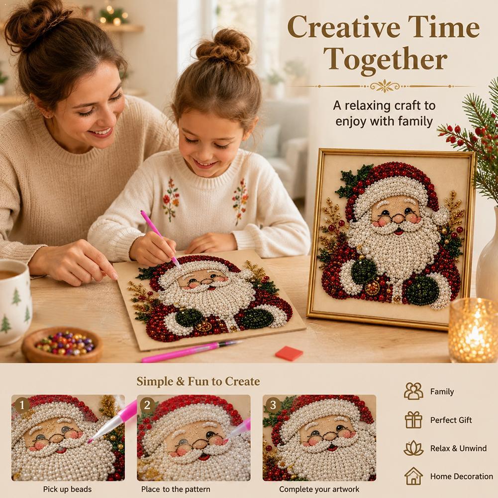 Embroidery Beads - Kit de Arte com Pérolas DIY