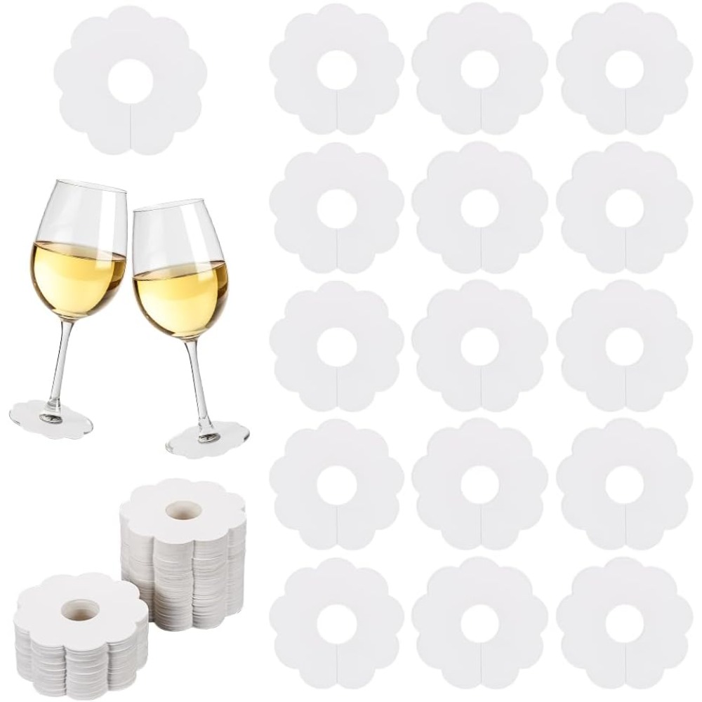 Embroidery Water - 150 marcadores de vidro de vinho
