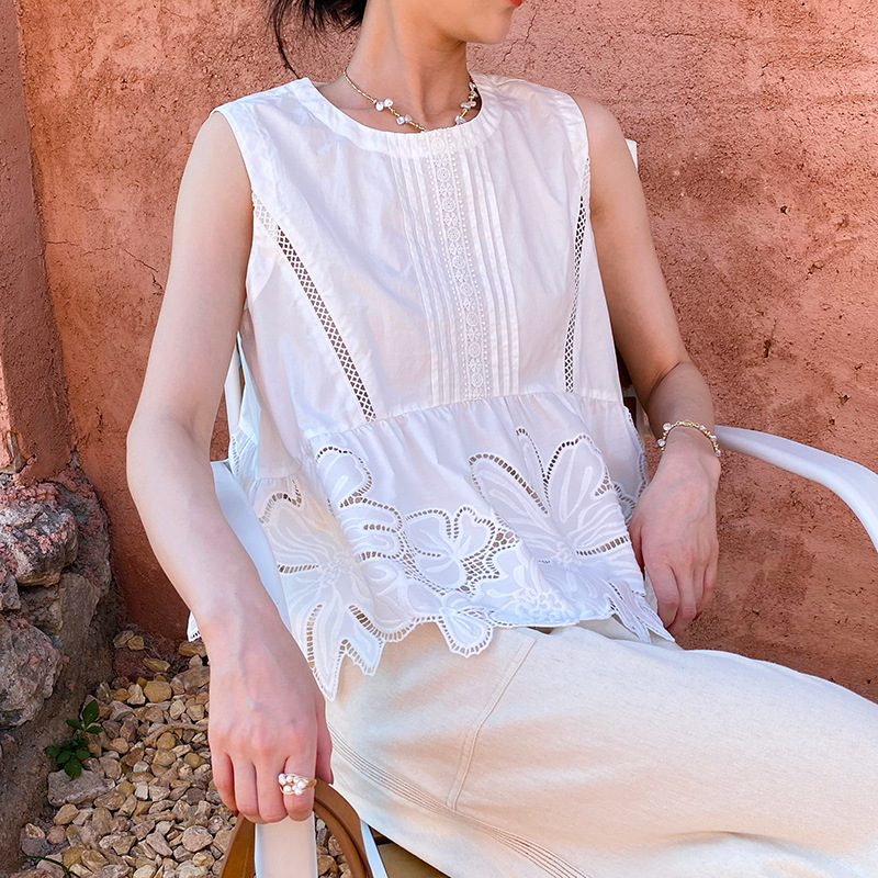 Embroidery Uniform - Blusa Feminina Estilo Francês Boho de