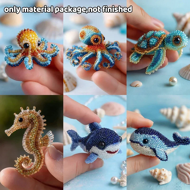 Embroidery Diy - 1Set Bead Embroidery Kit Material Package
