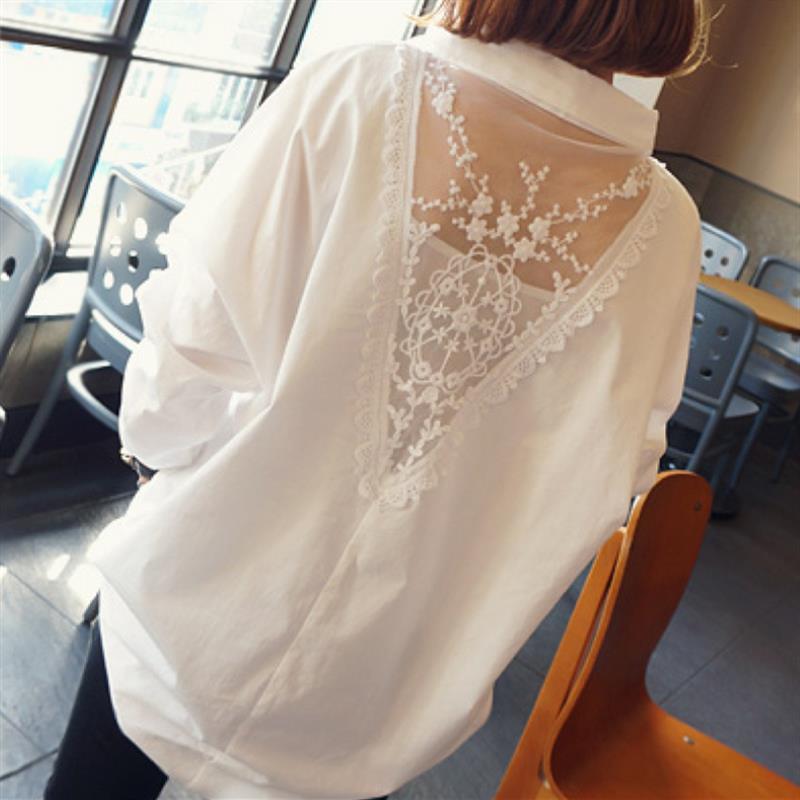Embroidery Uniform - Moda decote em v bordado gaze