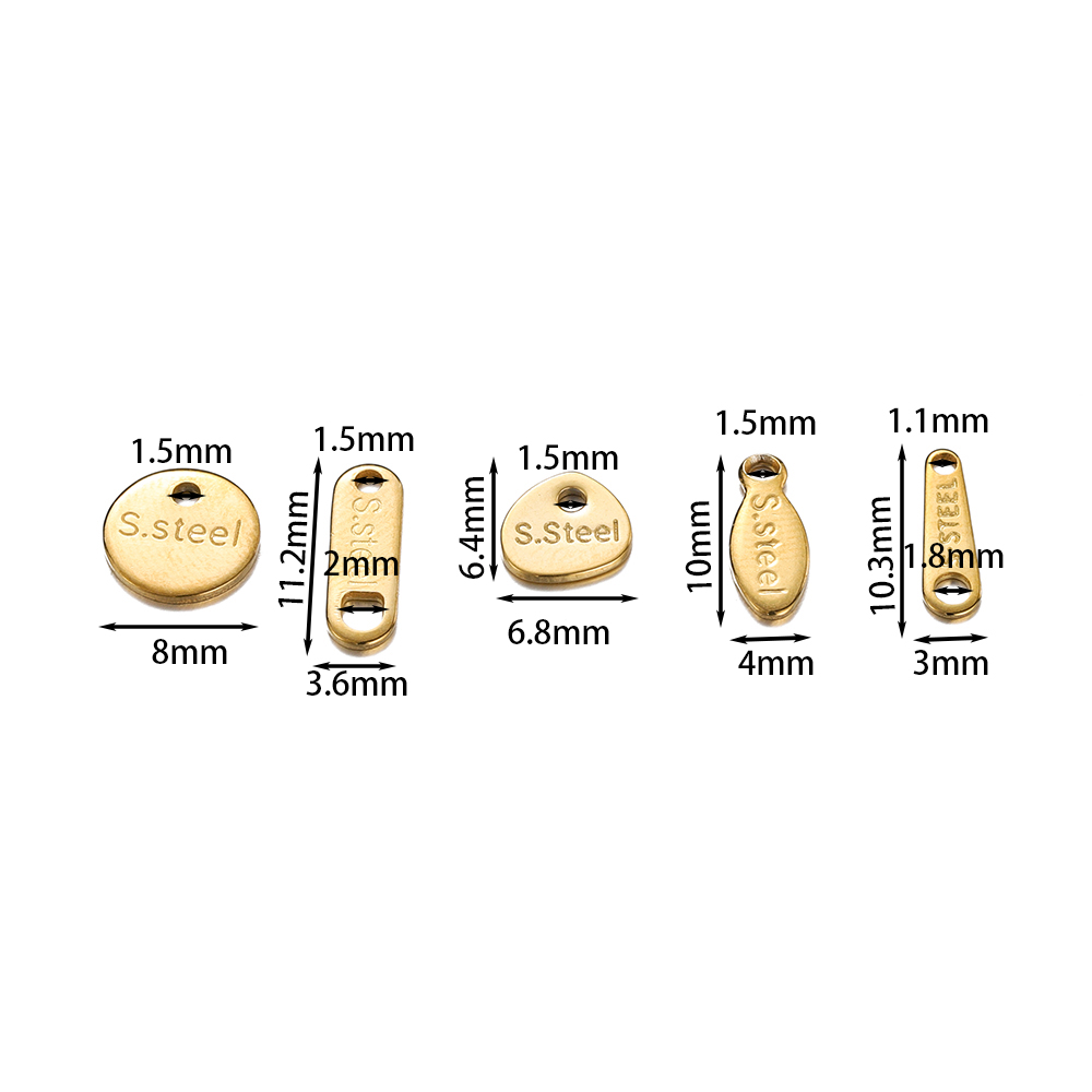20/50 pçs de aço inoxidável co - Embroidery Charm avaliação e preço