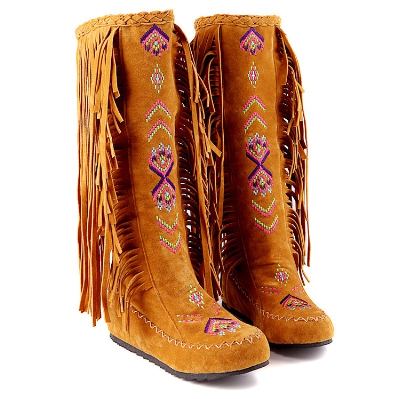 Botas Femininas de Cano Longo  - Embroidery Designer avaliação e preço