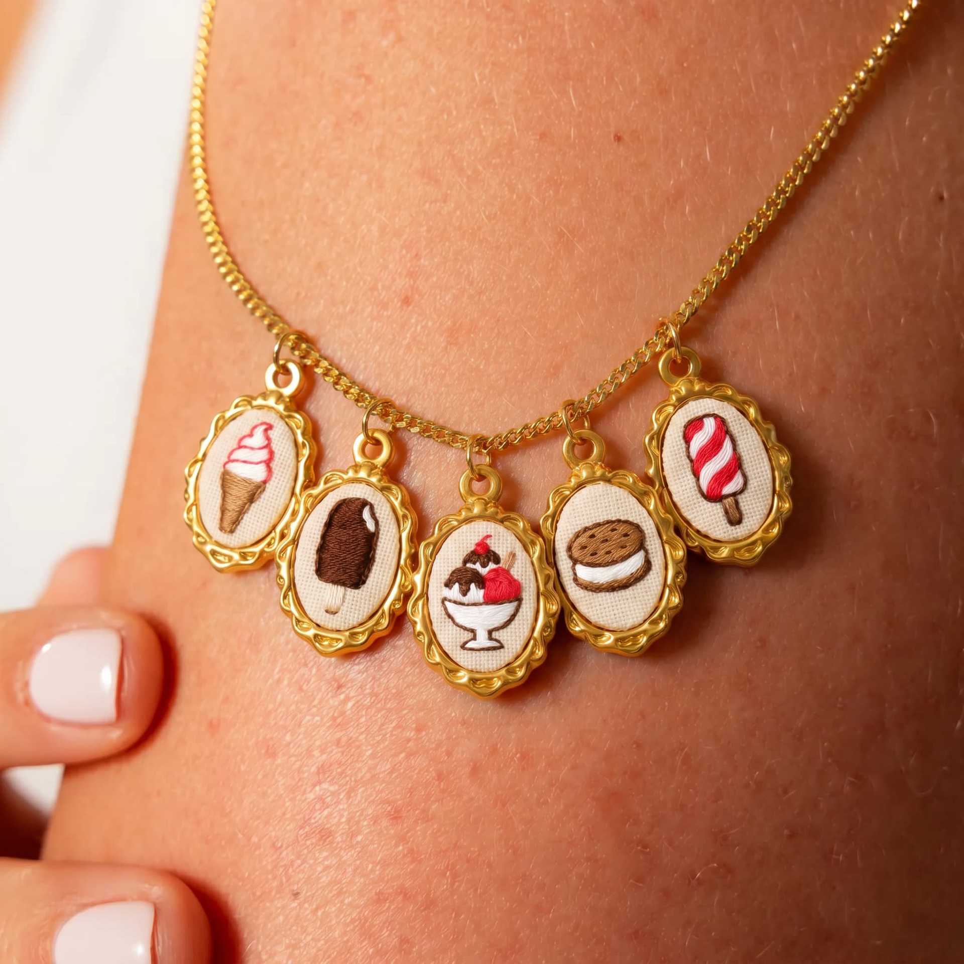 5 Peças de Acessórios de Joias - Embroidery Charm avaliação e preço