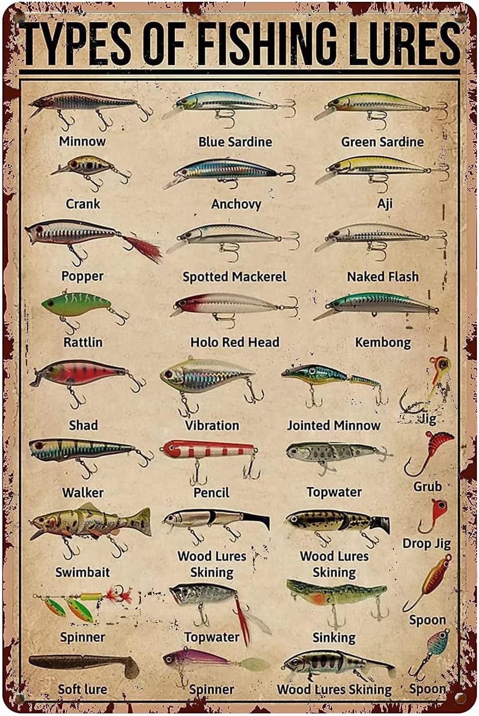 1d, tipos de iscas de pesca co - Embroidery Water avaliação e preço