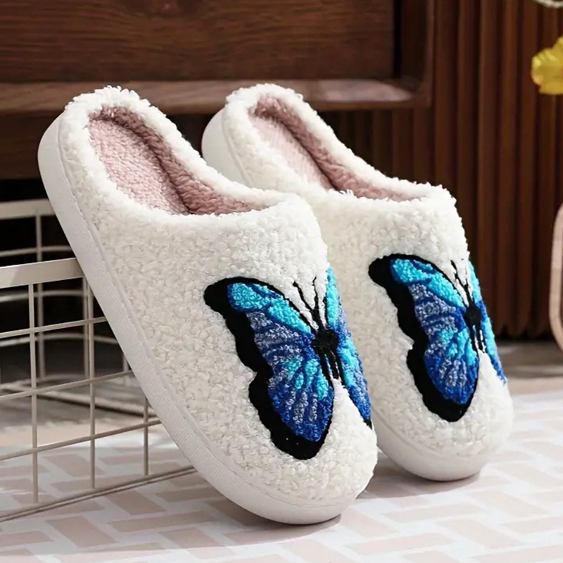 Chinelos de Algodão Fluffy Uni - Embroidery Designer avaliação e preço