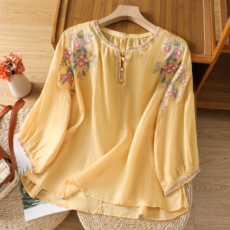 Estilo chinês roupas femininas - Embroidery Uniform avaliação e preço