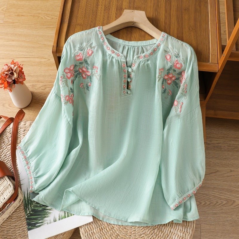 Estilo chinês roupas femininas - Embroidery Uniform avaliação e preço