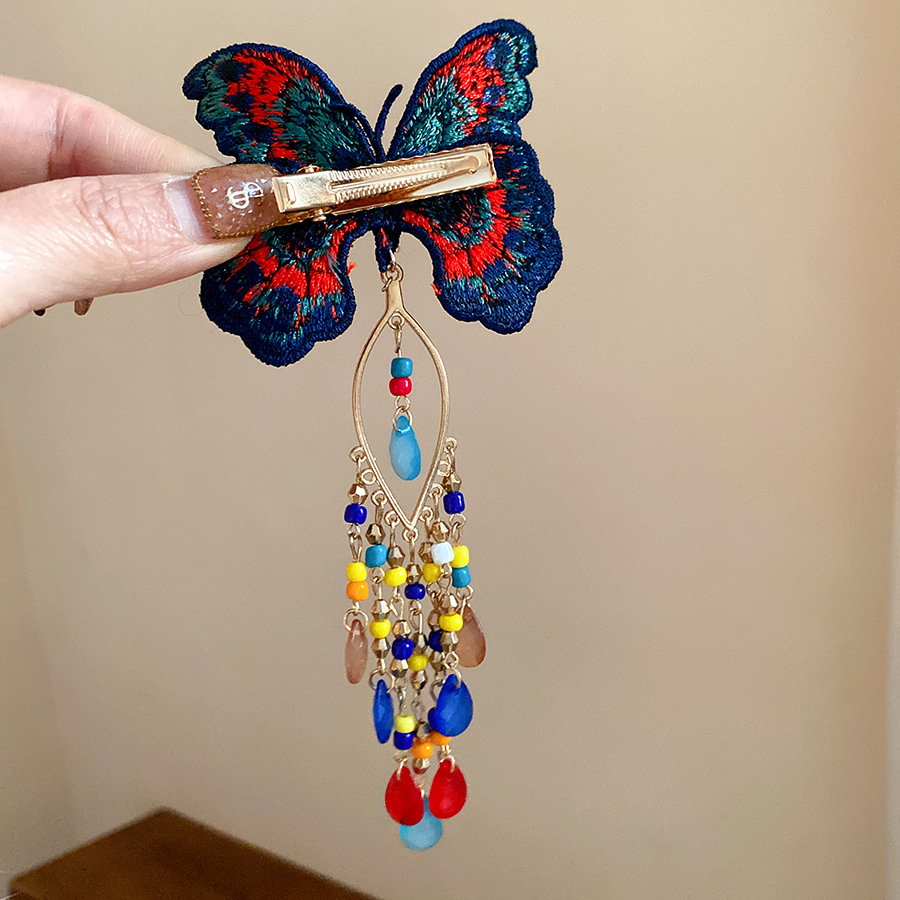 Novo Clipe de Cabelo Borboleta - Embroidery Charm avaliação e preço