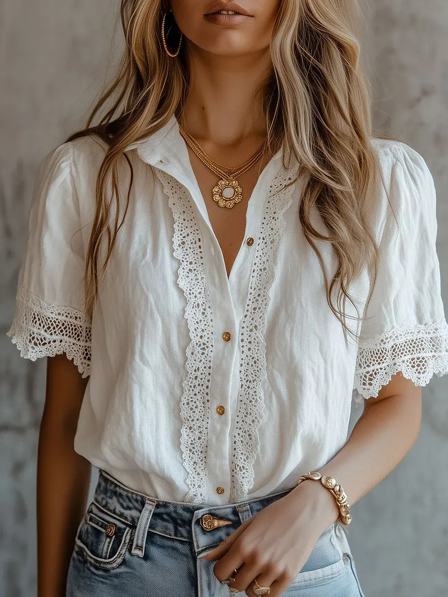 Camisas Elegantes Femininas Ca - Embroidery Uniform avaliação e preço