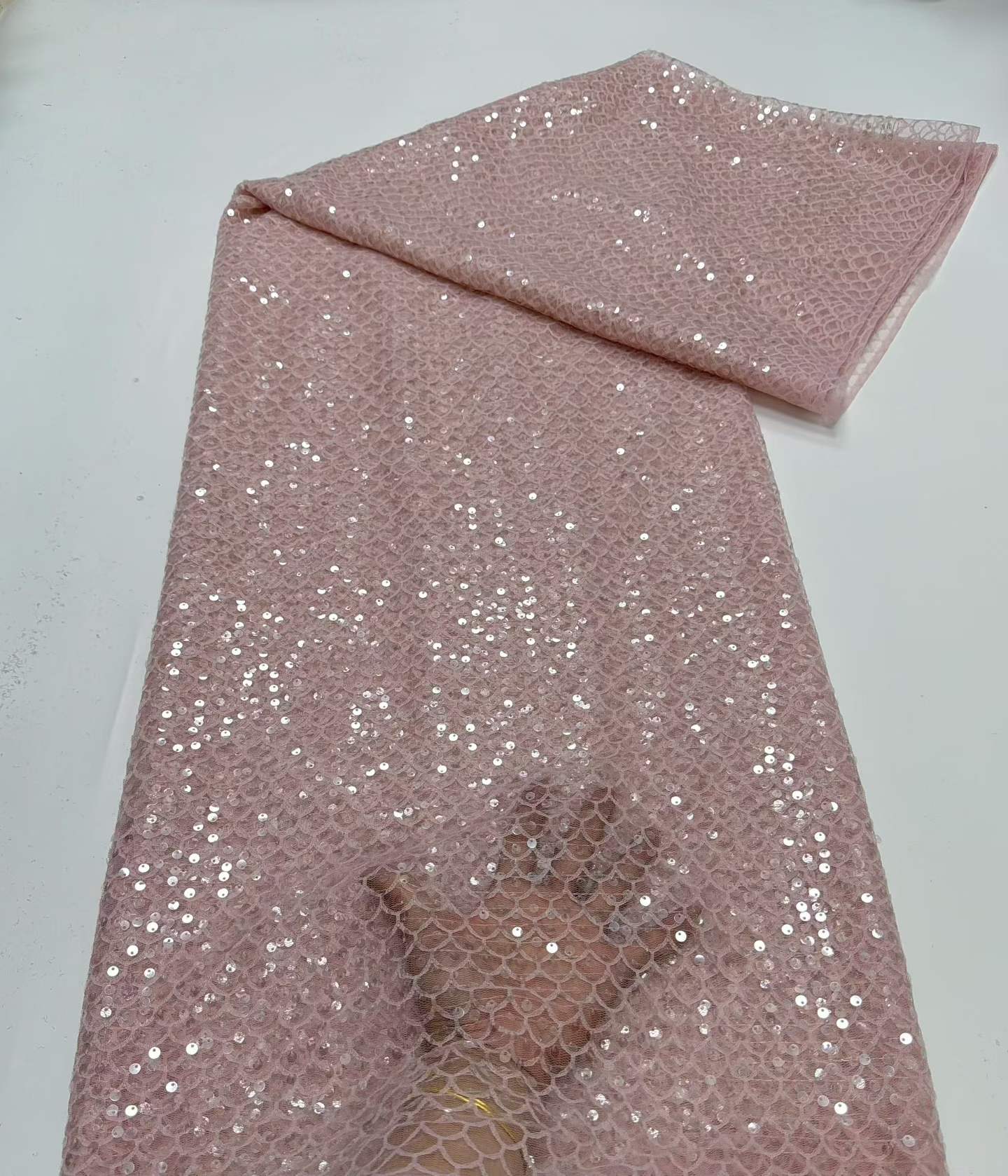Tecido de Renda Bordada Nigeri - Embroidery Net Dress avaliação e preço