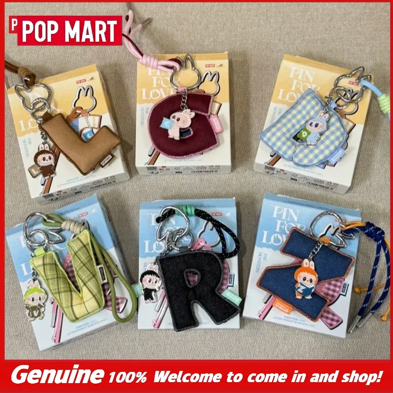 Novo Genuíno POPMART THE MONST - Embroidery Charm avaliação e preço