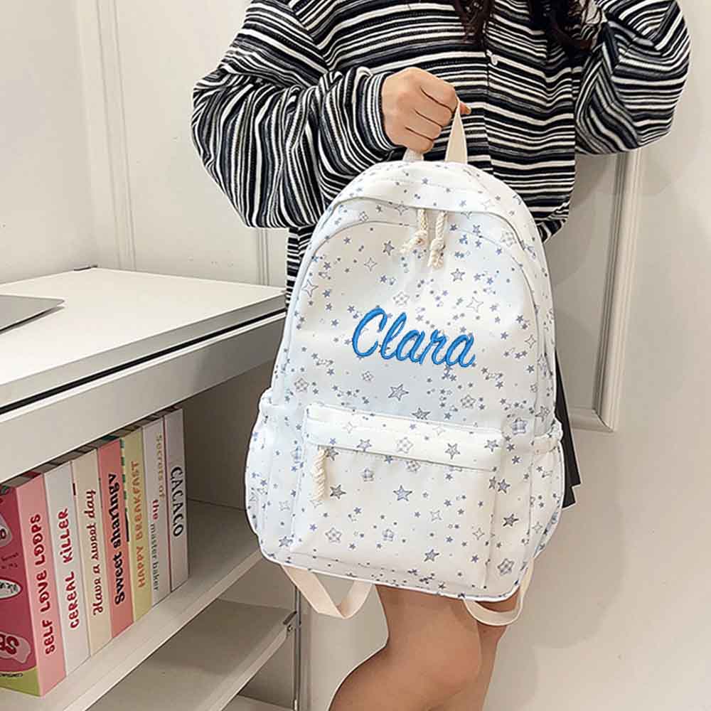 Mochila feminina de grande cap - Embroidery Name Designs avaliação e preço