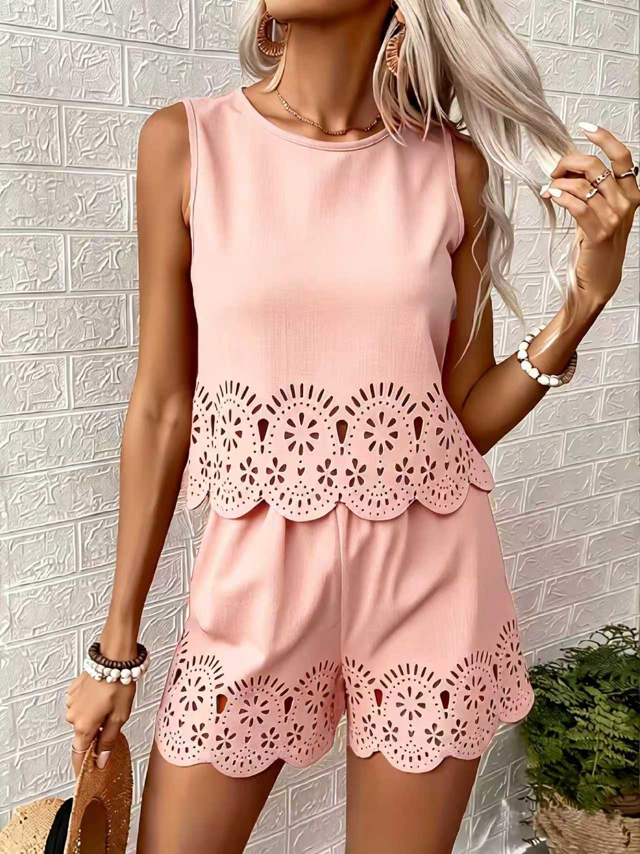 Conjunto Elegante de Shorts Ca - Embroidery Uniform avaliação e preço