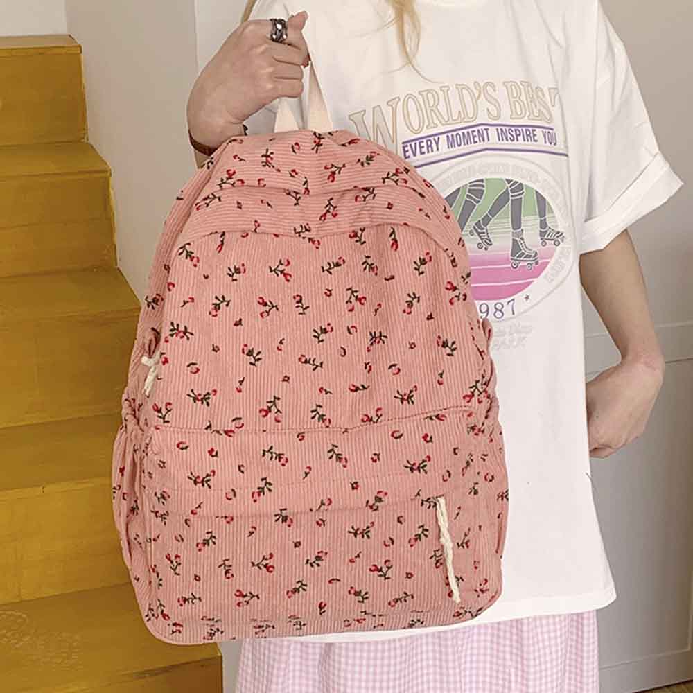 Ins mochila impressa de veludo - Embroidery Name Designs avaliação e preço