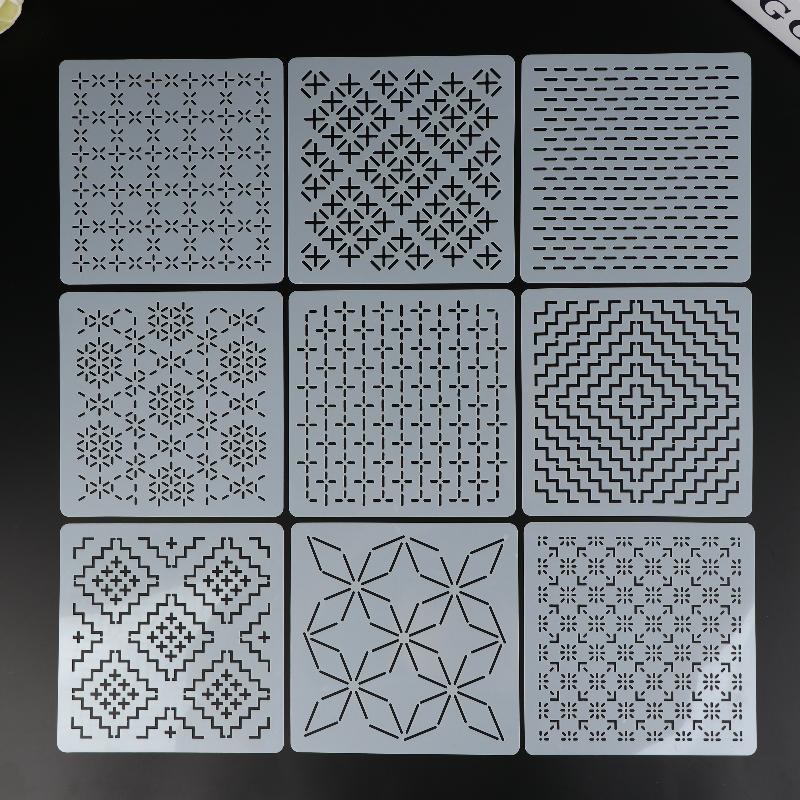 9/32 pçs sashiko bordado model - Embroidery Diy avaliação e preço