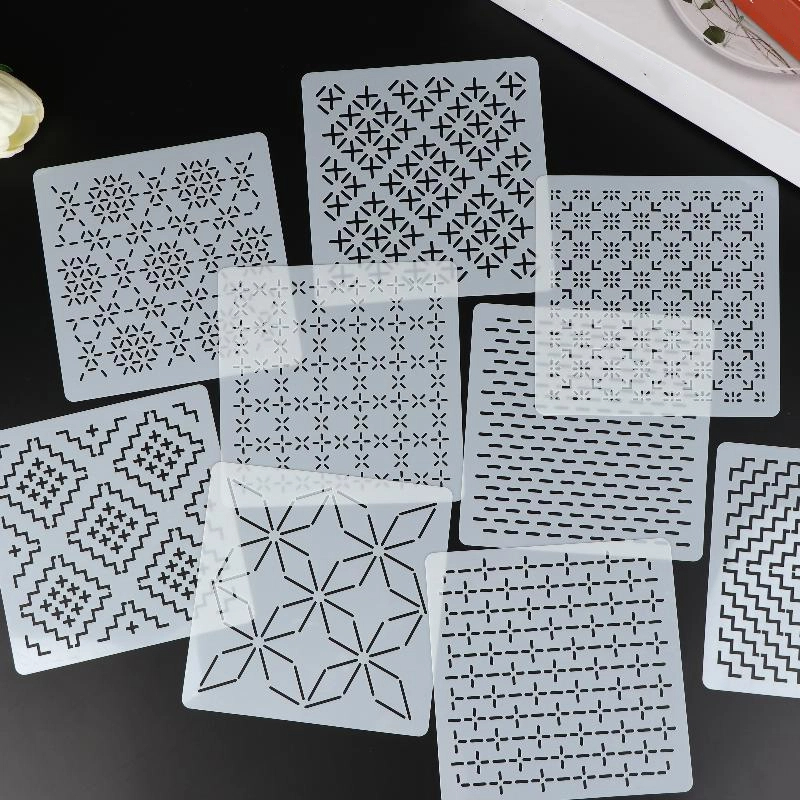 9/32 pçs sashiko bordado model - Embroidery Diy avaliação e preço
