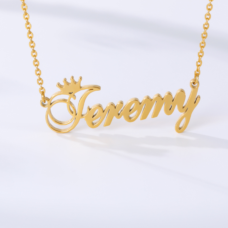 Personalizado Crown Nome Colar - Embroidery Charm avaliação e preço
