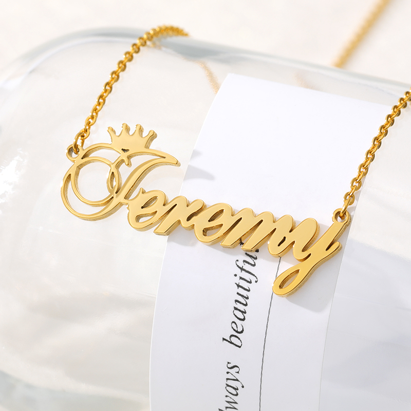 Personalizado Crown Nome Colar - Embroidery Charm avaliação e preço