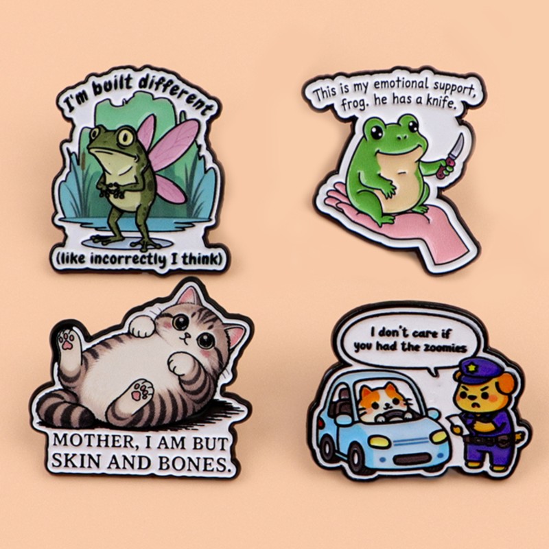 Pin de Esmalte com Personagens - Embroidery Garment avaliação e preço