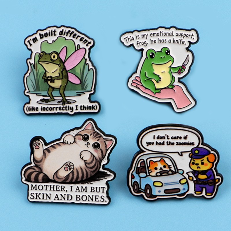 Pin de Esmalte com Personagens - Embroidery Garment avaliação e preço