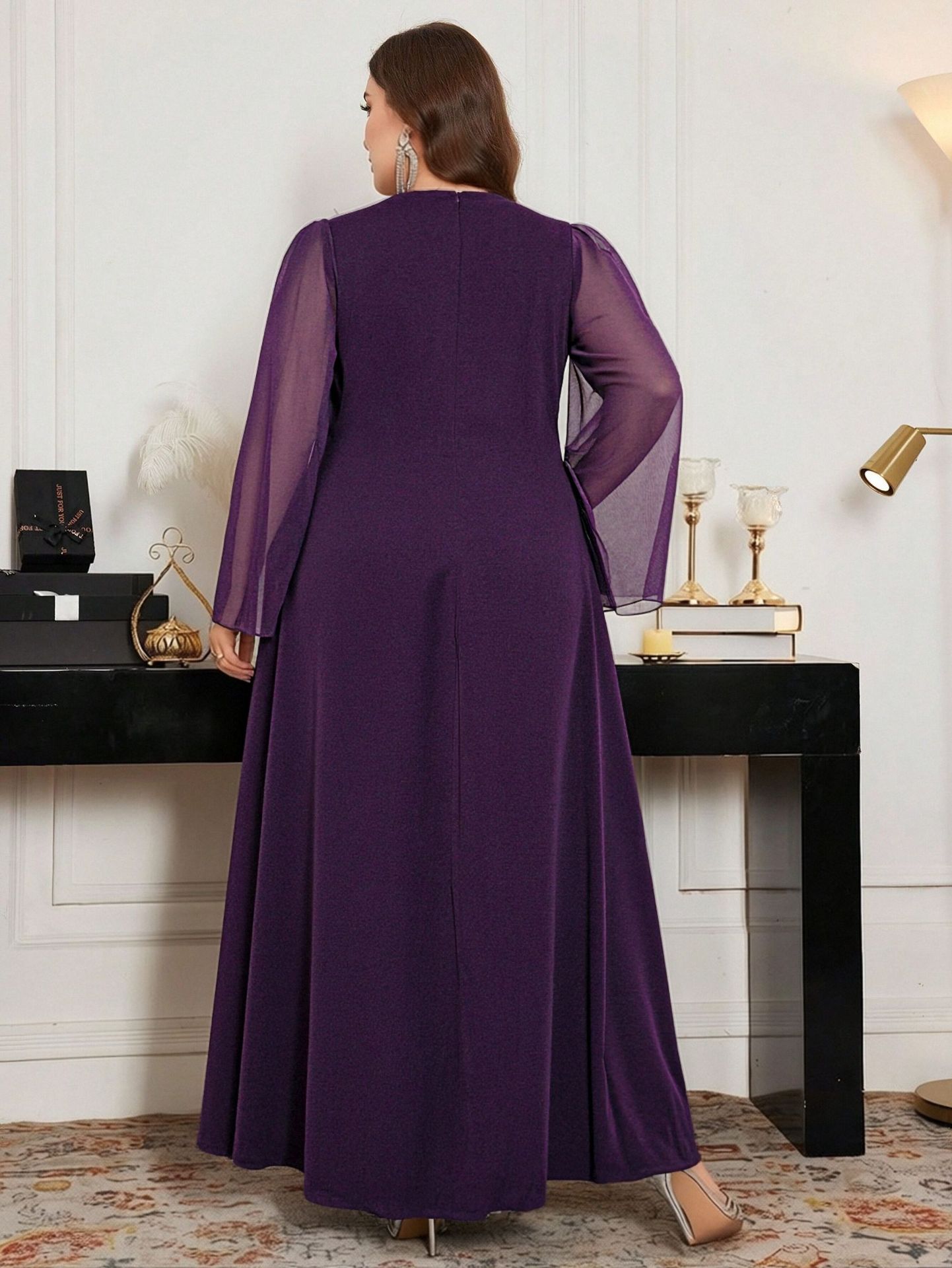 Vestido de Festa Formal Plus S - Embroidery Beads avaliação e preço