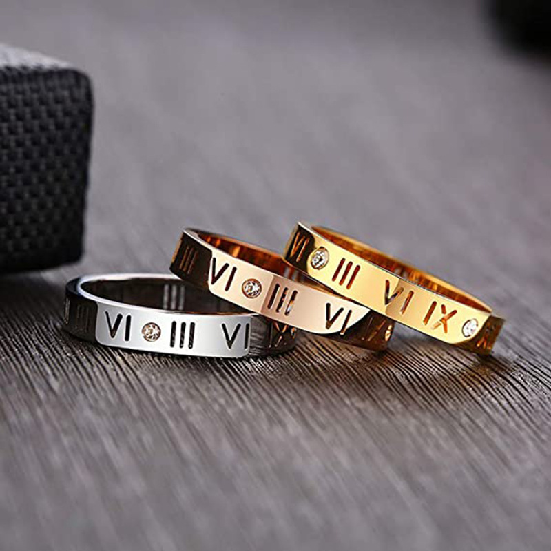 Oco Numeral Romano Anel Aço In - Embroidery Charm avaliação e preço