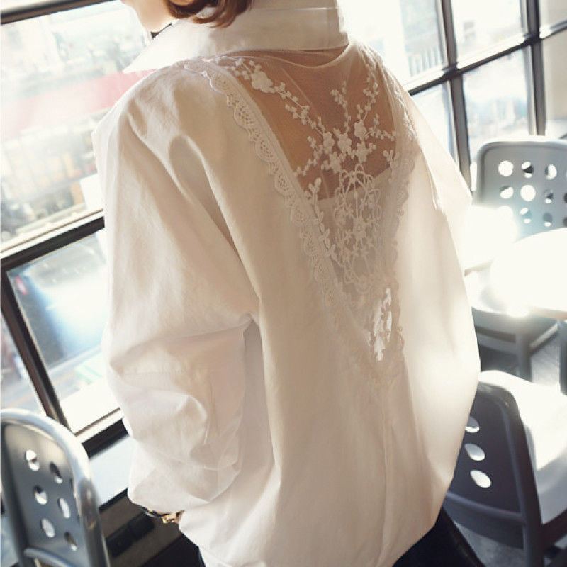 Moda decote em v bordado gaze  - Embroidery Uniform avaliação e preço