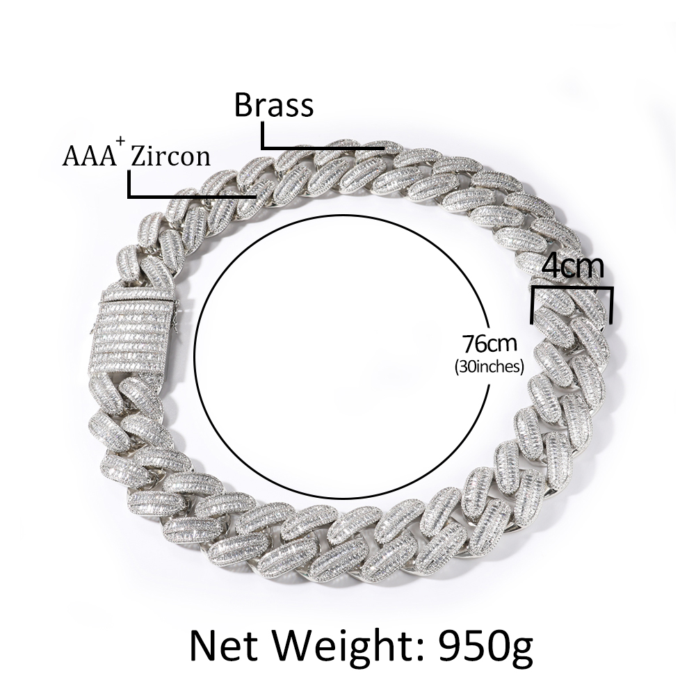 Colar de Corrente Miami Cuban  - Embroidery Charm avaliação e preço